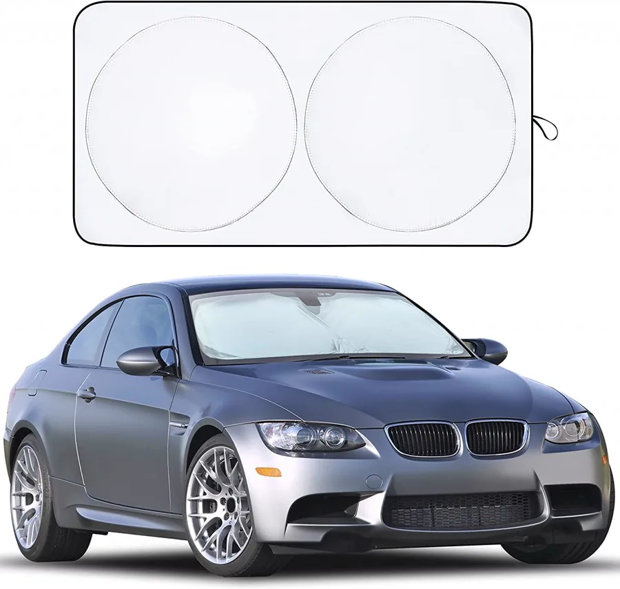 EcoNour Car Windshield Sun Shade, Foldable Front Window Sun Blocker